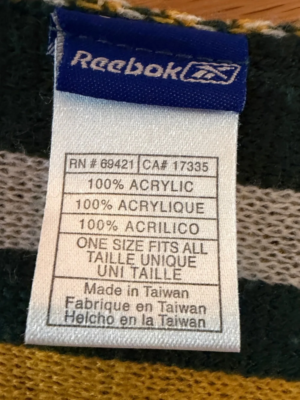 Reebok green bay